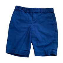 Banana Republic Bermuda Shorts Size 4 Navy Blue 30” Waist Short 9.5” Inseam - £6.92 GBP