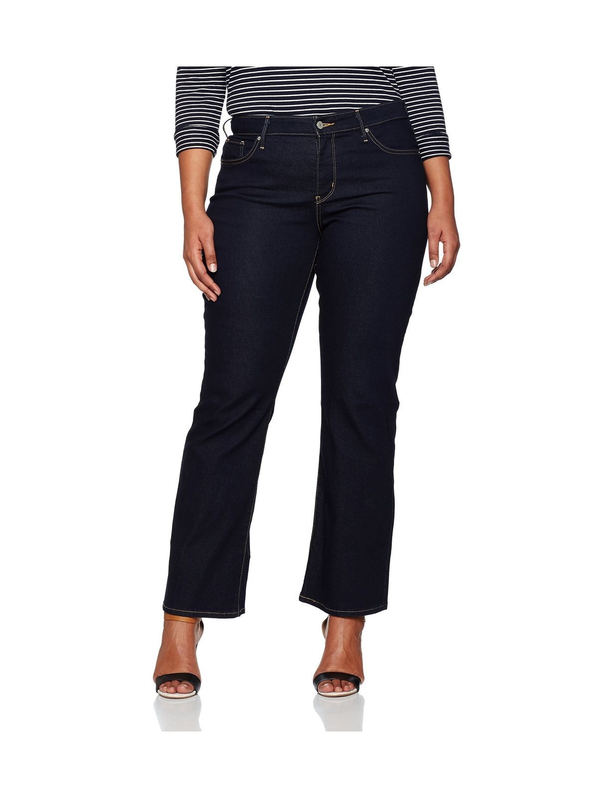 Levi's Women's 315 Plus Shaping Boot Jeans Blue (Darkest Sky 0004) - $109.51