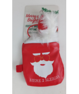 Merry &amp; Bright Christmas Festive Biker Costume For Bearded Dragon - €4,21 EUR