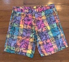 Hobie Shorts Swim Trunks Men&#39;s Size 32 Vintage 90s Colorful - $29.91