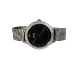 GUESS U1197l1 Diamond Marker Classic CHELSEA SS Slim Bracelet Watch WORKS - $48.50