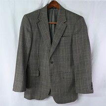 Jos A Bank 38R Brown Plaid Signature Wool Mens Blazer Suit Sport Coat Ja... - £29.88 GBP