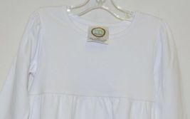 Blanks Boutique White Long Sleeve Empire Waist Ruffle Dress Size 18M image 3