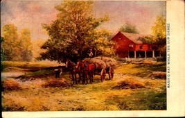 Making Hay While The Sun Shines -DIVIDED Back 1907-1915 Postcard BK60 - £4.74 GBP