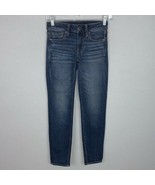 American Eagle Womens 00 Short Dark Wash Skinny Next Level Stretch Jeans - £15.63 GBP