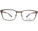 JF Rey Eyeglasses Frames JF2802 9530 Brown Wood Grain Red Square 53-18-148 - £103.12 GBP