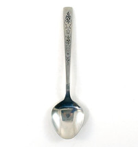 International Decorator Stainless Soup Spoon Rose Lace Pattern Flatware 6&quot; - £6.67 GBP