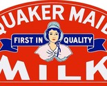 Quaker Maid Milk Laser Cut Metal Sign - £54.47 GBP
