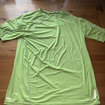 Reebok Shirt Men&#39;s XL Green Athleticwear Short Sleeve Play Dry Gym Mens - £9.48 GBP