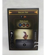 *Punched* Path Of Exile Exilecon Brush Axe Iron Clasp Rare Trading Card - £39.10 GBP