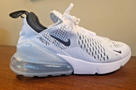 Nike Air Max 270 AH6789-100 WOMENS Size 6.5 White Black Lace Up Running ... - $82.05