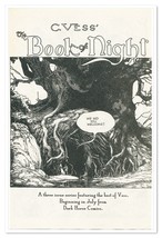 Print Ad The Book of Night Charles Vess Vintage 1987 Newsprint Advertise... - $9.70