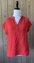 Lush S T-Shirt Short Sleeve Cotton Rush Red Small Women&#39;s NWT - £14.08 GBP