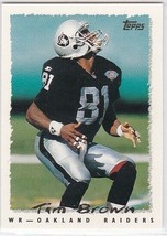 G) 1995 Topps Football Trading Card Tim Brown #310 - £1.48 GBP