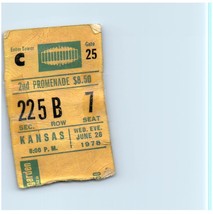 Vintage Kansas Concert Ticket Stub Madison Square Garden N.Y.C June 28 1978 - £27.25 GBP