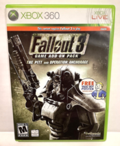 Fallout 3 Add-On Pack The Pitt &amp; Operation Anchorage Xbox 360 Video Game - £10.07 GBP