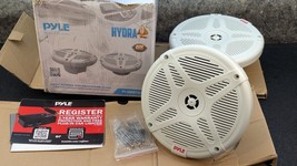 New Pyle Dual 6.5&quot; Water-Resistant Bluetooth Marine Speakers 600W RMS White - $47.99