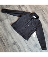 New NWT Time And Tru Women&#39;s Stretch Denim Jacket Black Stretch Size Sma... - €16,94 EUR
