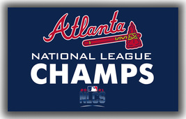 Atlanta Braves Baseball Champions 2021 Flag 90x150cm 3x5ft Fan Best Banner - $14.95