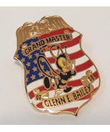 Grand Master Glenn E Bailey BEE Badge Pin Back Brooch 1&quot; - £7.91 GBP