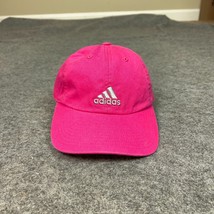 Adidas Men Hat Cap Pink Gray Strapback Logo Casual Sports Dad Climalite ... - $18.98