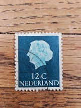 Netherlands Stamp Queen Juliana 12c Used Circular Cancel 345 - $18.45 MXN