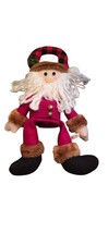 Vintage Plush Santa Claus Door Knob Decoration | Springy Body with Jingl... - $180.48 MXN