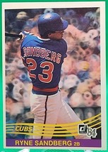 1984 Donruss #311 Ryne Sandberg NM/M+ Off Center Left/low - $4.00