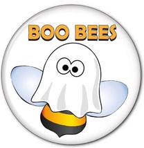 Qty 2 BOO BEES Funny HALLOWEEN Costume Cosplay prop Button pinback 3&quot; Buttons Sh - £9.43 GBP