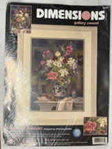 Dimensions Gallery Ginger Jar Bouquet Crewel Kit 12" x 16" Sealed #1532 - $13.75