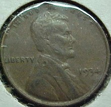 Lincoln Wheat Penny 1934 VF - $3.00