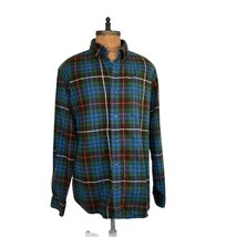 LL Bean Men’s Scotch Plaid Flannel Shirt Sz XL 228061 100% Cotton Green ... - £32.94 GBP