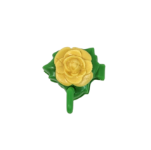 VINTAGE 1980&#39;s HASBRO CHARMKINS REPLACEMENT GREEN + YELLOW FLOWER HAIR CLIP - £9.67 GBP