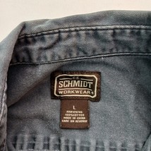 C.E. Schmidt Workwear Men's Gray Cotton Button-Down Collar Shirt Men's Size L image 3