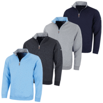 Proquip Golf 2024 Mistral ¼ Cremallera Hombres Suéter Jersey Gris Marino Marengo - $46.00