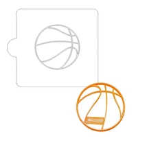 Basketball Ball Sports Stencil And Cookie Cutter Set USA Made LSC812 - $5.99