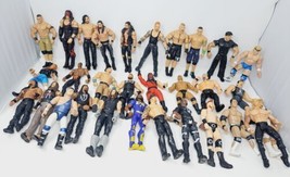 WWF - WWE Wrestling Action Figure Lot (30) WCW Reigns Cena The Rock Undertaker - £79.26 GBP