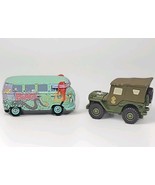 Disney Pixar Cars Lot Of 2 Sarge And Fillmore Diecast jeep And VW - $15.19 CAD