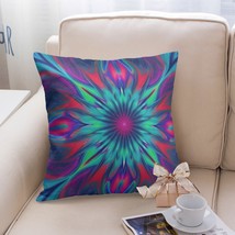 Fractal Burst 18” Square Pillow Cover - Default - $9.97