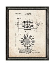 Rotary Doughnut Cutter Patent Print Old Look with Black Wood Frame - £19.53 GBP+