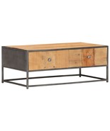 Coffee Table 90x50x35 cm Solid Reclaimed Wood - £174.66 GBP