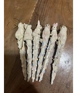 6 Kurt S Adler Animal Icicle Ornaments (3 seal, 1 wolf, 2 bunny) 5.5 Inc... - $19.24 CAD