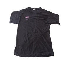 Vintage TiTex Mens 44 Small T Shirt Black Cotton Nepal Embroidered - £11.92 GBP