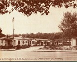 Travelers Cottages Motel Bakersfield California CA UNP 1930s-1940s DB Po... - $10.64