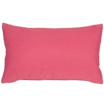 PILLOW DÉCOR Sunbrella Hot Pink 12x19 Outdoor Pillow - £37.32 GBP