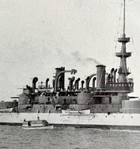 Battleship Indiana Victorian 1898 Print Cuba&#39;s Freedom War With Spain DWU15 - £23.50 GBP