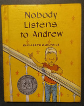 VTG Nobody Listens to Andrew Elizabeth Guilfoile 1957 HC Book RARE SIGNED Follet - £43.97 GBP