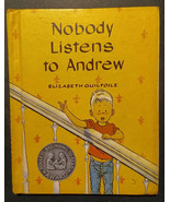VTG Nobody Listens to Andrew Elizabeth Guilfoile 1957 HC Book RARE SIGNE... - £44.05 GBP
