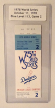 1978 World Series Game 2 Ticket Stub-Reserved Blue Level S 113 - £56.42 GBP