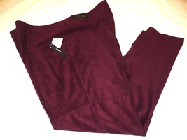 Worthington Women&#39;s Leggings Maroon Berry Size Medium Super Soft New - £20.94 GBP